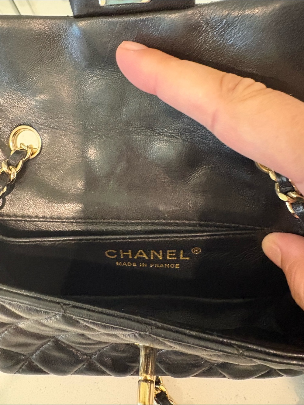 Chanel Extra Mini Classic Flap Black Lambskin Gold Hardware - Picture 10 of 16